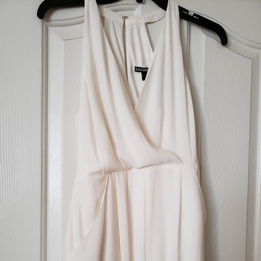 Express Cream Shorts Romper